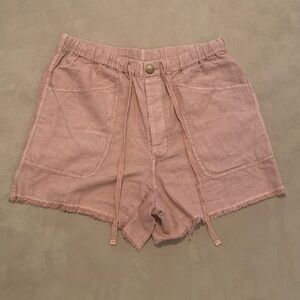 Free People Pink Drawstring Shorts NET - size M